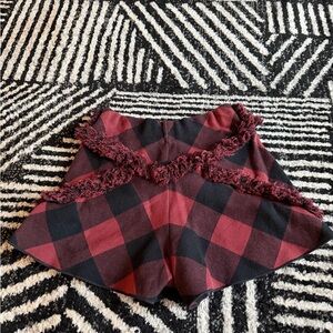 M by Missoni Burgundy and Black Patterned Shorts